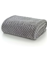 Deyongs Dove Grey Hemsworth Throw - Image 2 of 2