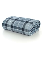 The Lyndon Company Navy Check Throw - Image 2 of 2