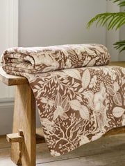 Deyongs Umber Winter Forest Fleece Throw - Image 1 of 2