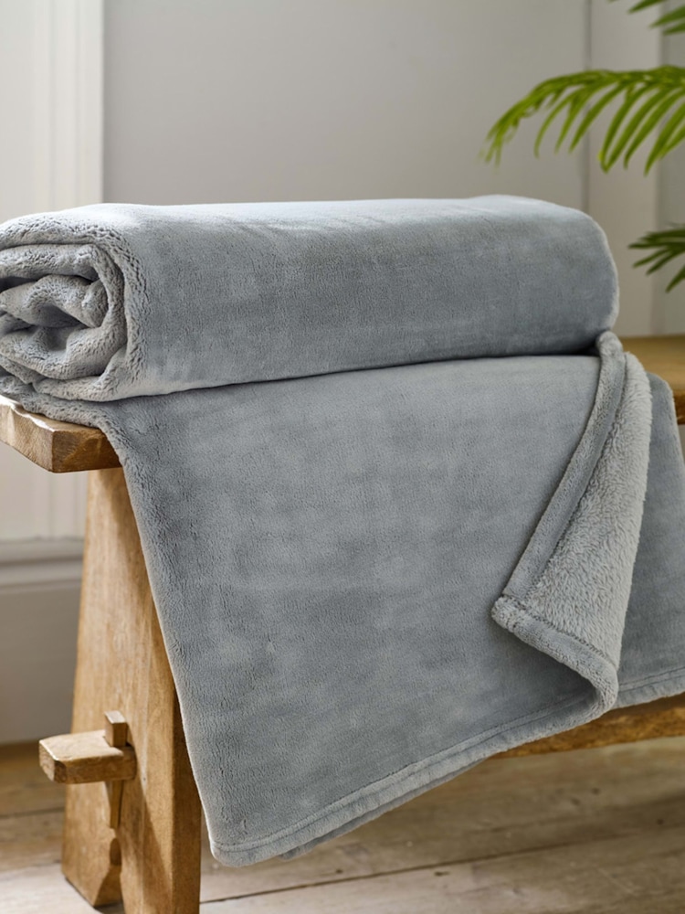 The Lyndon Company Grey Coco Touch Throw - Image 1 of 2 The Lyndon Company Grey Coco Touch Throw - Image 1 of 2