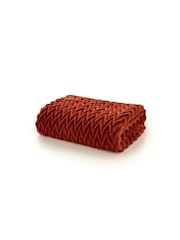 Deyongs Paprika Tadcaster Supersoft Chevron Throw - Image 2 of 2