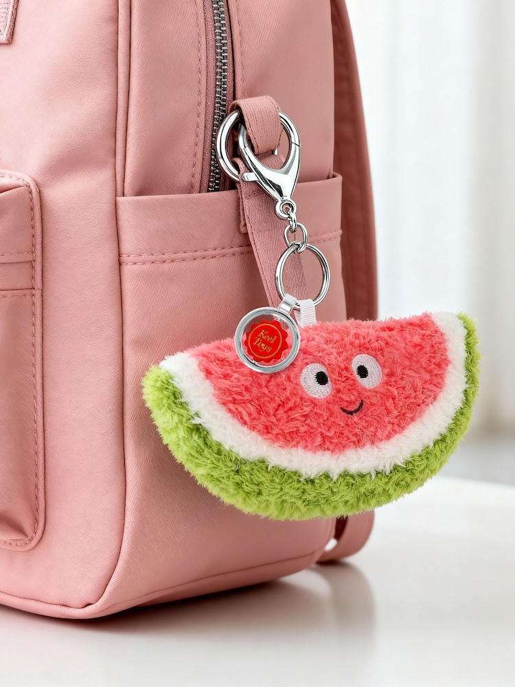 Keel Toys Watermelon 12cm Snackies Soft Toy Bag Charm - Image 1 of 2