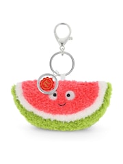 Keel Toys Watermelon 12cm Snackies Soft Toy Bag Charm - Image 2 of 2