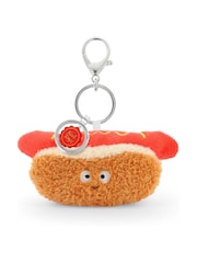 Keel Toys Hot Dog 12cm Snackies Soft Toy Bag Charm - Image 2 of 2