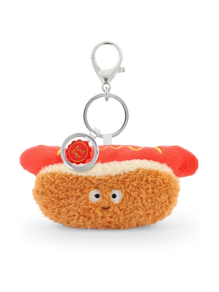 Keel Toys Hot Dog 12cm Snackies Soft Toy Bag Charm - Image 2 of 2