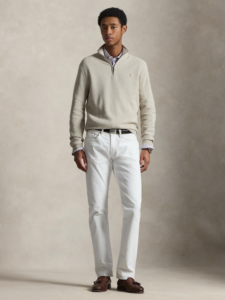 Polo Ralph Lauren Natural Sweater-Half Zip Jumper - Image 1 of 3
