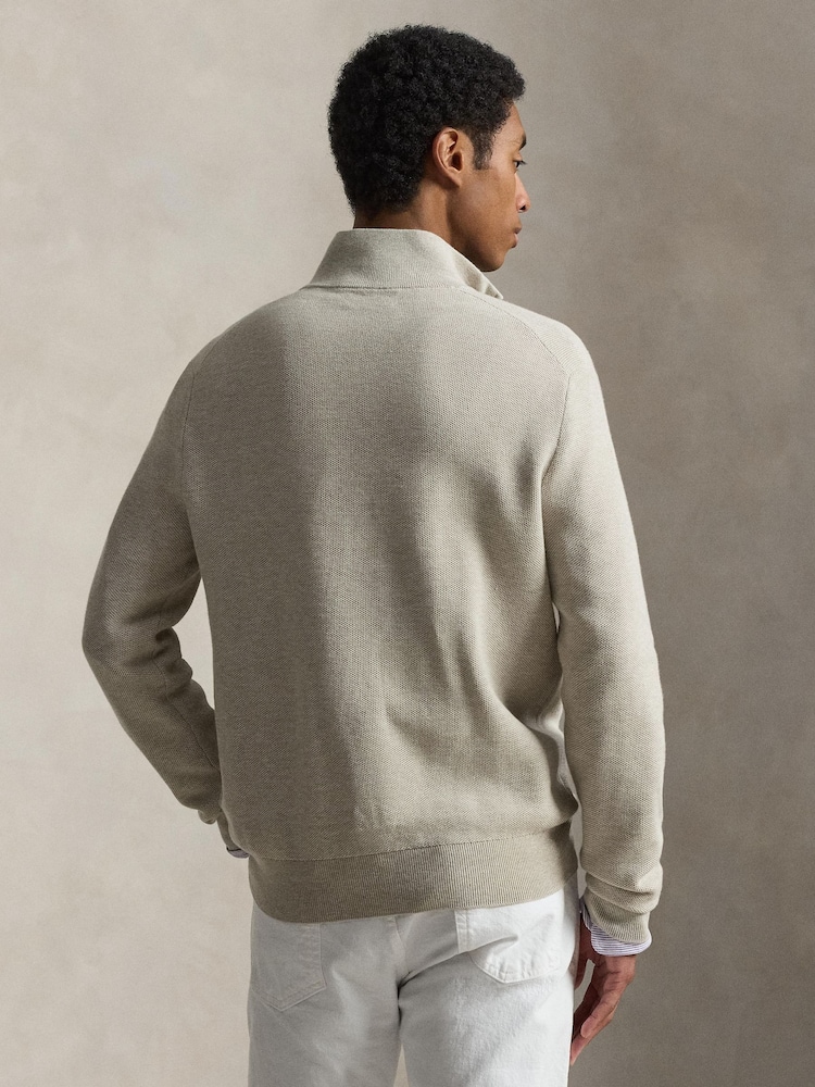 Polo Ralph Lauren Natural Sweater-Half Zip Jumper - Image 2 of 3