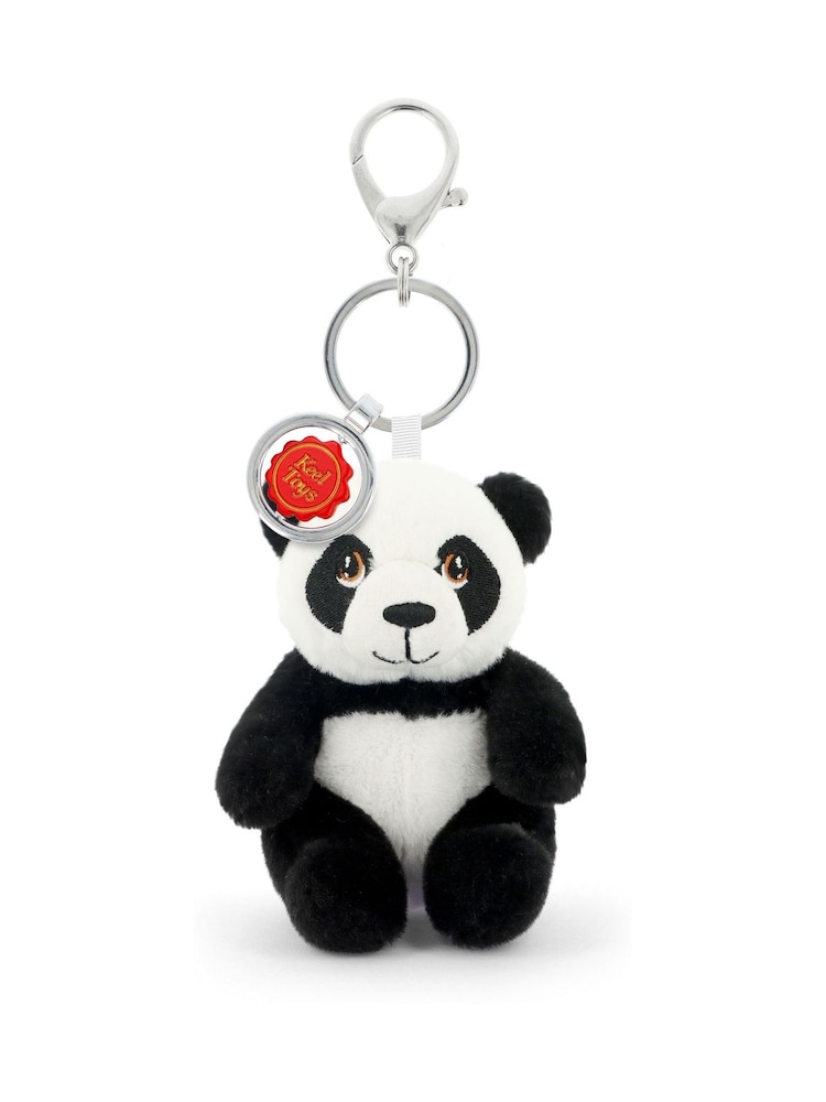 Keel Toys Panda 12cm Animal Plush Bag Charm - Image 1 of 1 Keel Toys Panda 12cm Animal Plush Bag Charm - Image 1 of 1