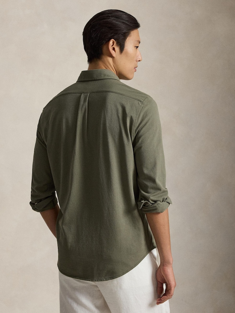 Polo Ralph Lauren Green Featherweight Mesh Shirt - Image 2 of 4
