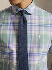 Polo Ralph Lauren Green Classic Oxford Check Shirt - Image 4 of 5