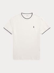 Polo Ralph Lauren White Short Sleeve Tipped T-Shirt - Image 5 of 5