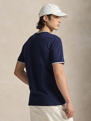 Polo Ralph Lauren Blue Short Sleeve Tipped T-Shirt - Image 3 of 5