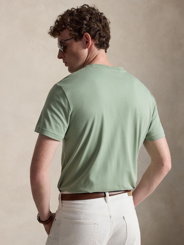 Polo Ralph Lauren Green Short Sleeve Interlock T-Shirt - Image 2 of 5