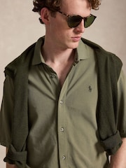 Polo Ralph Lauren Green Short Sleeve Mesh Shirt - Image 4 of 5