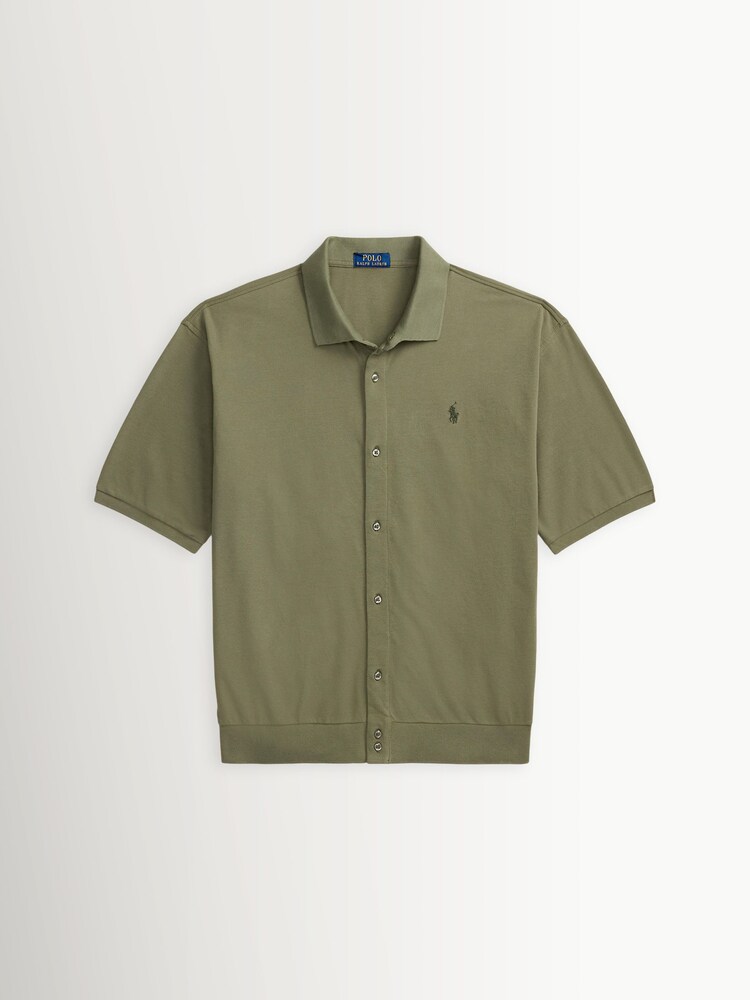 Polo Ralph Lauren Green Short Sleeve Mesh Shirt - Image 5 of 5