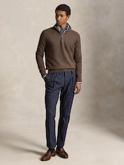 Polo Ralph Lauren Brown Sweater-Half Zip Jumper - Image 3 of 5