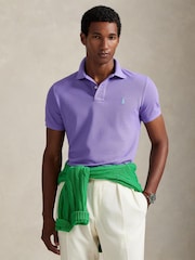 Polo Ralph Lauren Purple Short Sleeve Mesh Polo Shirt - Image 1 of 6
