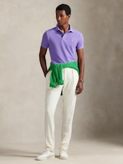 Polo Ralph Lauren Purple Short Sleeve Mesh Polo Shirt - Image 3 of 6