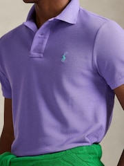 Polo Ralph Lauren Purple Short Sleeve Mesh Polo Shirt - Image 4 of 6