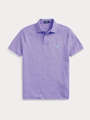 Polo Ralph Lauren Purple Short Sleeve Mesh Polo Shirt - Image 5 of 6