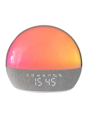 MenKind Grey RED5 Colour Changing T509 Five Soothing Sounds Alarm Clock - Image 2 of 6