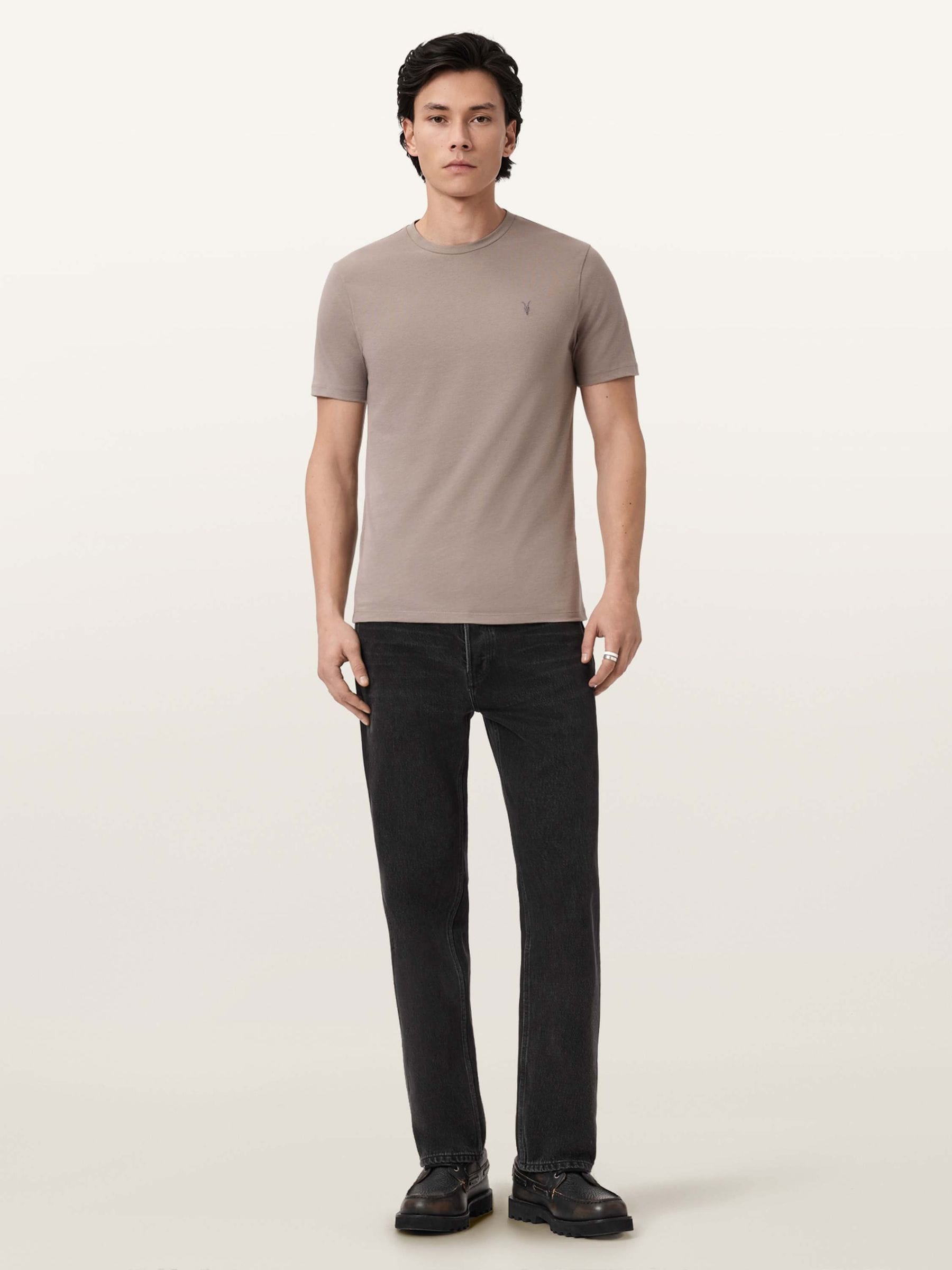 Buy AllSaints Brown Brace Brushed Cotton T-Shirts 3 Pack from Next Buy AllSaints Brown Brace Brushed Cotton T-Shirts 3 Pack from Next