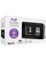 MenKind Black RED5 Flip Style Playful Tumbling Numbers Alarm Clock - Image 3 of 3
