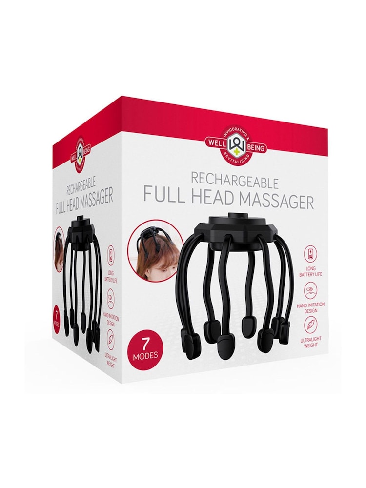 MenKind Black Well Being Rechargeable Full Head Massager 7 Modes Of Bliss - Image 4 of 4