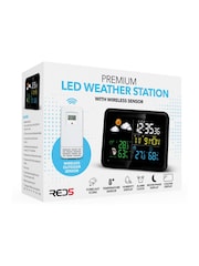 MenKind Black RED5 LED Weather Station Chic Design With Wireless Sensor - Image 4 of 4