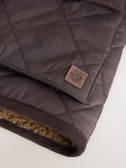 Brown Borg Lined Quilted Coat (3mths-7yrs) - Image 5 of 5