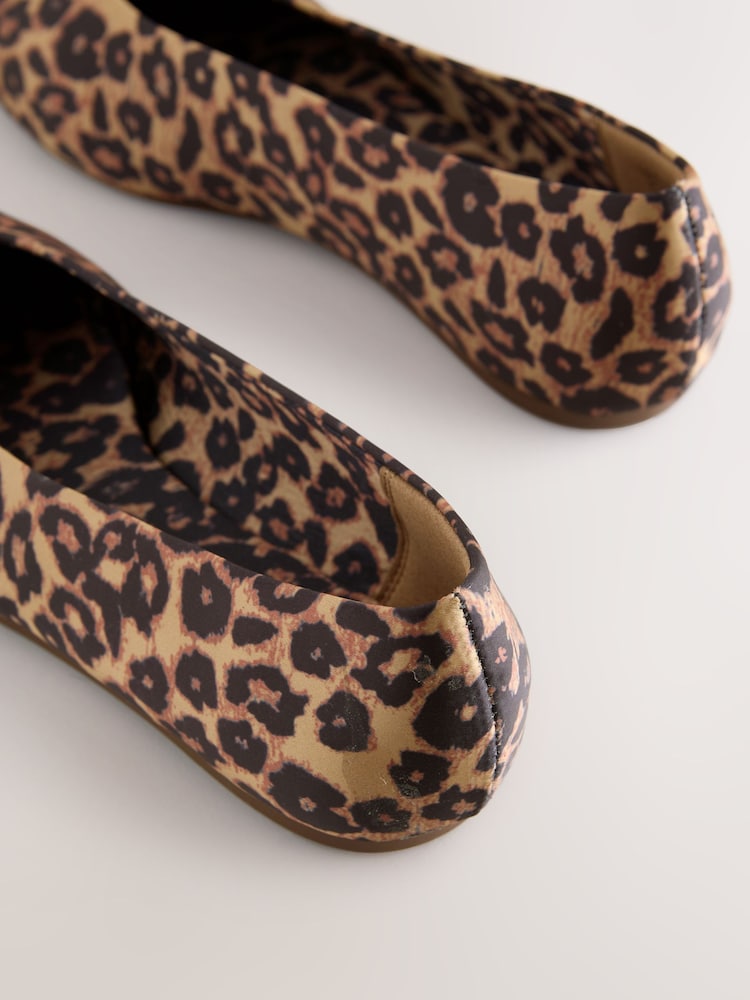 Leopard Forever Comfort® Almond Toe Ballet Flats - Image 9 of 9