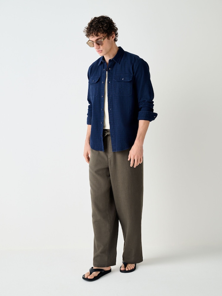 Marrón - Corte holgado - Cotton Elasticated Drawstring Trousers - Imagen 2 de 10 Marrón - Corte holgado - Cotton Elasticated Drawstring Trousers - Imagen 2 de 10