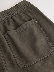 Marrón - Corte holgado - Cotton Elasticated Drawstring Trousers - Imagen 8 de 10