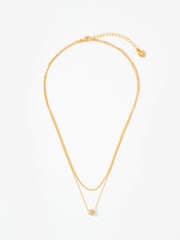 Mint Velvet Gold Plated Layered Necklace - Image 1 of 3