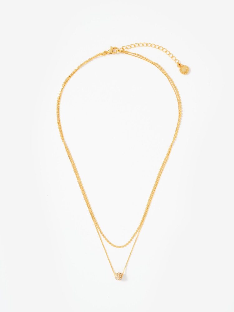 Mint Velvet Gold Plated Layered Necklace - Image 1 of 3