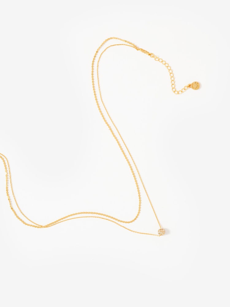 Mint Velvet Gold Plated Layered Necklace - Image 2 of 3