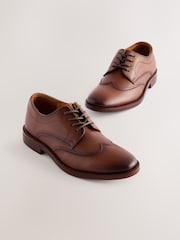Tan Brown Wide Fit (G) Lace-Up Smart Shoes - Image 1 of 6