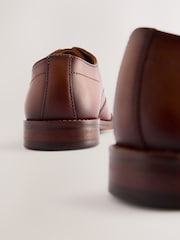 Tan Brown Wide Fit (G) Lace-Up Smart Shoes - Image 4 of 6