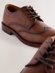 Tan Brown Wide Fit (G) Lace-Up Smart Shoes - Image 5 of 6