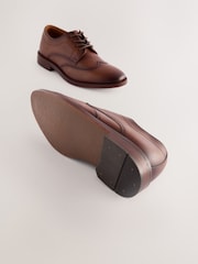 Tan Brown Wide Fit (G) Lace-Up Smart Shoes - Image 6 of 6