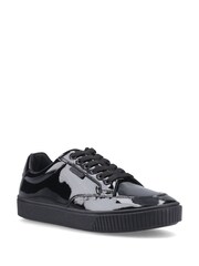 Hush Puppies Black Evelyn Lace Senior Trainers - Image 1 of 5