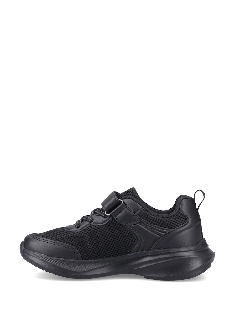 Hush Puppies Black Marty Senior Trainers - Image 2 of 5