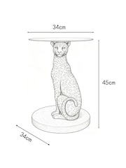 Black Panther Resin Side Table - Image 3 of 5