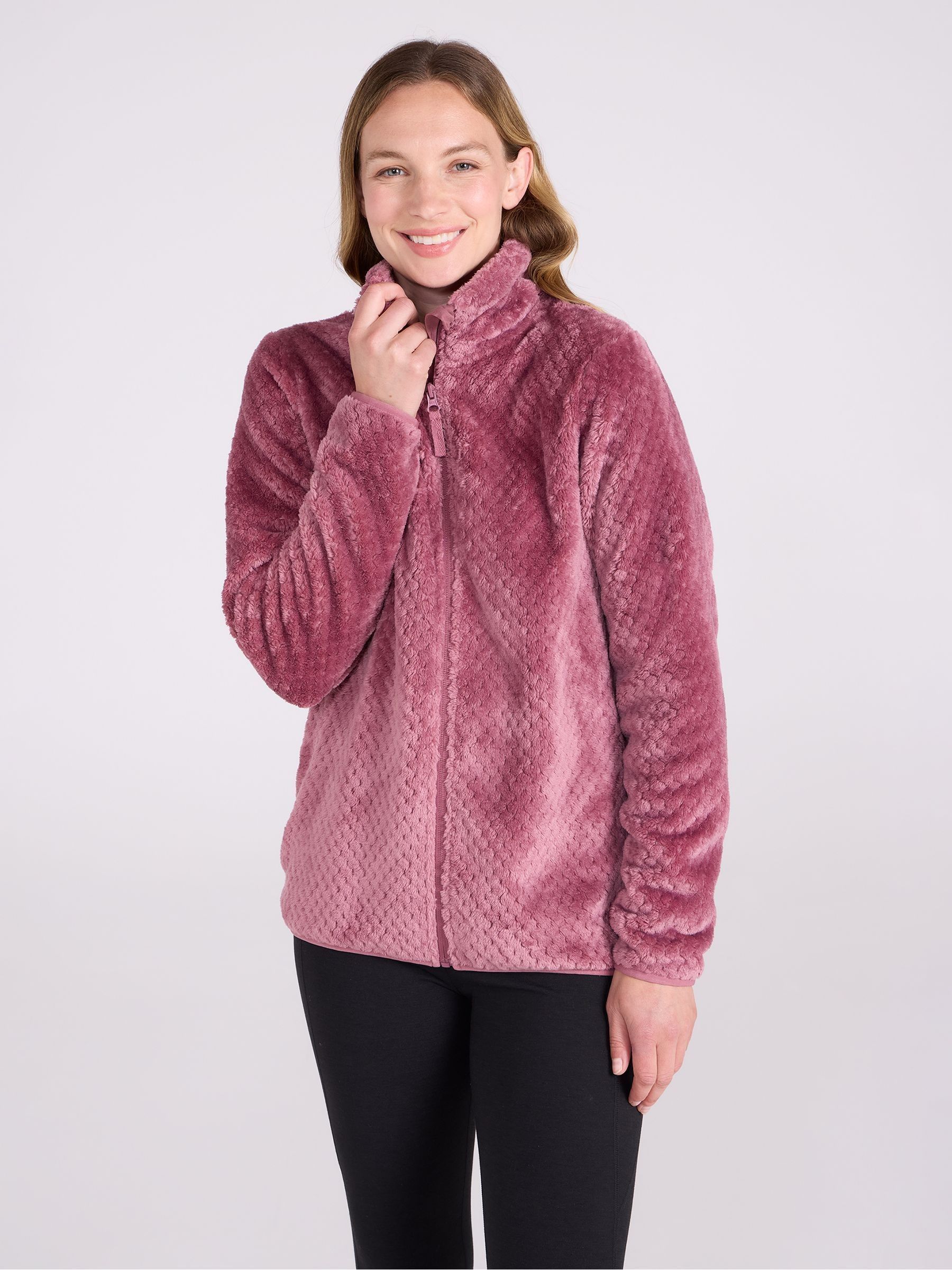 Ivy Womens Honeycomb Fleece - Pink - Image 3