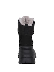 Mountain Warehouse Black Sledge Waterproof Borg Line Snow Boots - Image 4 of 7