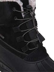 Mountain Warehouse Black Sledge Waterproof Borg Line Snow Boots - Image 6 of 7