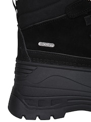 Mountain Warehouse Black Sledge Waterproof Borg Line Snow Boots - Image 7 of 7