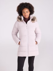 Mountain Warehouse Cream Nola Long Padded Jacket - Image 1 of 9