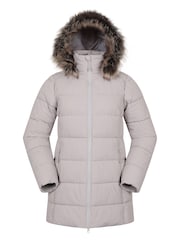 Mountain Warehouse Cream Nola Long Padded Jacket - Image 5 of 9