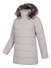 Mountain Warehouse Cream Nola Long Padded Jacket - Image 8 of 9